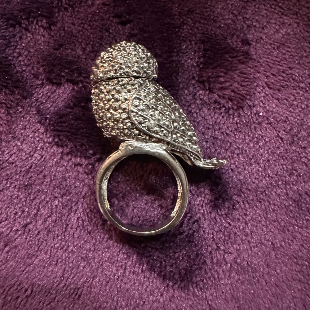 Silver Owl Ring - image 5